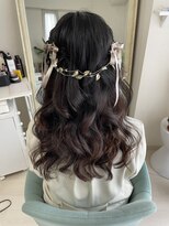 サロンナビ(Salon Navi)&nbsp;ブライダルヘアセット/前撮りヘアメイク/ハーフアップ