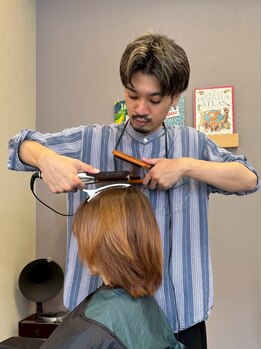 シンク(SINC)の写真/一人のスタイリストが仕上げまで担当。マンツーマン施術で、あなたの魅力を最大限に引き出します◇
