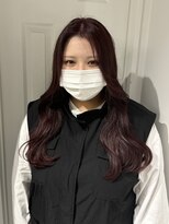 ゼスト 八王子店(ZEST) ワインレッド/ブリーチなしダブルカラー【藤野はるひ】