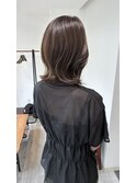 レイヤーボブ × アッシュベージュ