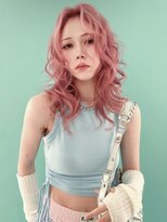 オニキス(ONYX)&nbsp;A141ダブルカラーピンクカラーピンクヘアセミロング