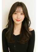 くびれレイヤースタイルナチュラルブラウン10代20代30代40代
