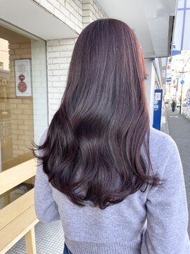 オーガニックエコ 川越(organic+eco) 韓国風カット/イルミナカラーラベンダーブラウン/髪質改善