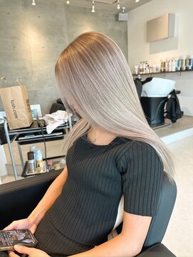 オンリー(ONLY.) ミルクティーグレー バレイヤージュ