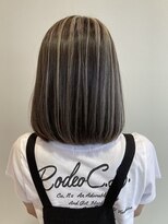 ヘアーアンドメイク アンジュ 中野店(Hair&Make ange)&nbsp;ボブ×ホワイトシルバーハイライト