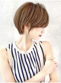 マッシュショートボブ30代40代小顔銀座面長丸顔クールショート
