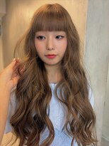 リアン(Lien) 透明感ブラウンベージュ/ロング/レイヤーカット/カール
