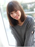 小顔ナチュラルショートレイヤーボブリーチなしミルクブラウン