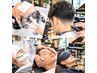 【麗指名】RELAX ◆カット＋蒸気顔剃り＋ホットアイマスク＋炭酸ヘッドスパ