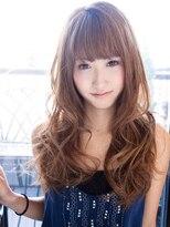 ヘアスタイル  ロング　パーマ