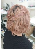 シンプルハーフアップヘア☆+゜