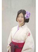 袴着付　ダウンスタイル
