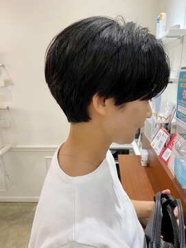 ソアヘアー(Soar hair) 【Soar】マッシュショート×ブラックヘア