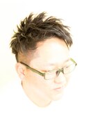 ゆるめ無造作ツイストピンパーマ