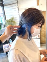 リシュール イオンタウン豊中緑丘店(RICHOUR hair produce) イヤリングカラーブルー