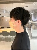 ナチュラルなマッシュショート×ツーブロック
