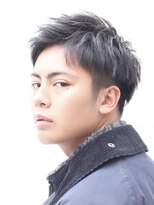 フィフスワン(fifth one) ビジネスショートメンズマッシュツイストパーマツーブロック