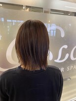 ヘアースペースブルーム ヒーロー 園田店(HAIR SPACE BLOOM hero)&nbsp;【園田/インナーカラー】ミルクティーベージュ