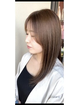 ジェリカ(Jlica) 韓国風　シースルーバング　ベージュ