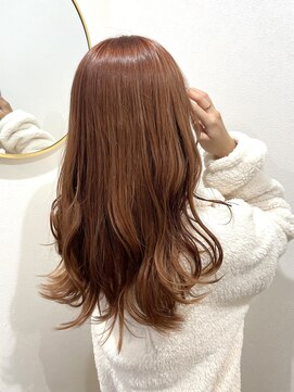 リアントウキョウ(Lian.Tokyo) 人気のピンクオレンジカラー全頭ブリーチ１回