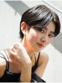 30代40代50代耳かけショート前髪なしハンサムショートカット9201