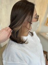 ガビーヘアルーブ(gabi hair LOOB) ミディアム×インナーベージュ