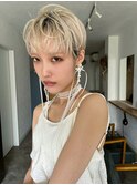 ショート/ハイトーン/ナチュラルカール__下北沢