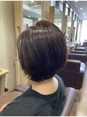 ショートボブ×ハイライト