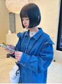 似合わせカットボブ小顔カットグレージュミルクティ