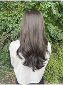 グレージュカラー/ミディアムレイヤー/韓国巻き