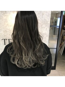 マルフェ 天王寺(marfe) グレージュケアブリーチ　透明感カラー