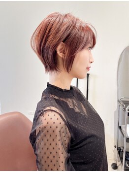 エンネ バイ アン ラタ JR和歌山駅店(enne by an rata)の写真/乾かすだけでまとまるショート。輪郭補正カットで似合わせスタイルが叶う☆自分史上最高のスタイルに♪