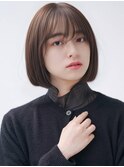 《Agu hair》ナチュラルショートボブ×numberA.ベースケアミルク