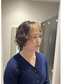 ブリーチデザイン×ショートボブパーマ