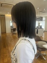 ベンチ(bench) ぱつっとボブ×透け感グレージュ