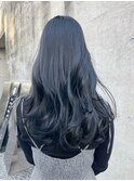【泓田】大人かわいい黒髪ブルーブラックレイヤーカット