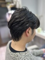 アオ 花咲町(a-o) ナチュラルなツーブロニュアンスパーマ♪