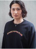 かき上げヘア　ニュアンスマッシュ　サイドパート　ビジネス
