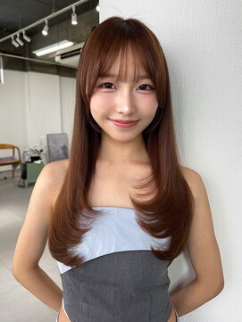 アンジェリカ 広島駅前店(ANGELICA) ANGELICA 髪質改善 夏カラー ぱっつん前髪