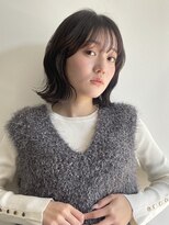 エミス バイ メルト 吉祥寺(emis by melt)&nbsp;小野/外はねボブナチュラルヘアカラースタイル吉祥寺