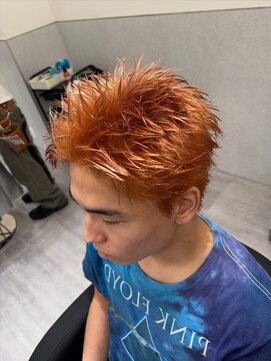 クローマン バイ ビカム(CHROMAN by become) スパイキーショート×オレンジ