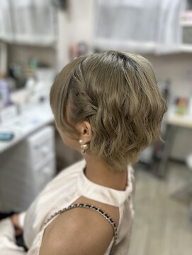 レインボー(setsalon) ショートヘアサイドねじり