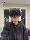 メンズカット×パーマ×ブリーチ