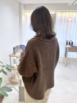 イロ(iro)の写真/髪を伸ばしていても結んでも可愛いStyleに♪mm単位までこだわる前髪カットもお任せください☆