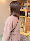 〈浅草 半個室〉切りっぱなしロブ/ラベンダーベージュ