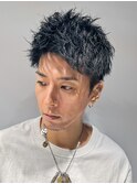 ツーブロックアクティブショートルーズパーマベリーショート