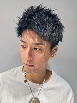 アイビーズ(IVYS) ツーブロックアクティブショートルーズパーマベリーショート