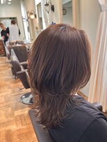 エクファ ヘア リゾート 大津 瀬田店(ex-fa hair resort)&nbsp;ミルクティーブロンド/ダークブルー/デジタルパーマ/大津/瀬田