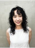 ウェーブヘアロングパーマレイヤーパーマホットパーマ