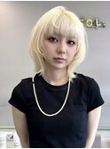 表参道レイヤーカットケアブリーチカラーハイトーンカラー韓国